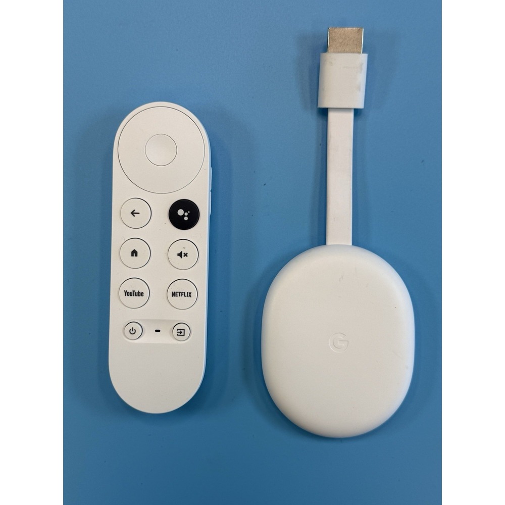 Lot Of 2 Google Chromecast GZRNL 4K UHD with Power and Remote.